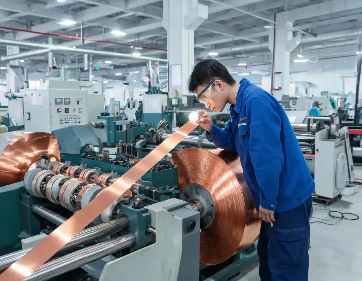 Copper strip processing line